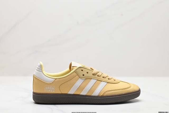 真标阿迪达斯三叶草adidas Samba Og桑巴舞系列绅士德训足球风百搭低帮休闲运动板鞋 货号:Ig6 尺码:35 36 36.5 37 38 38.5 3