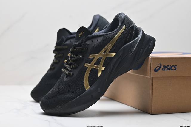 公司级asics Novablast 3 轻盈舒适 织物减震防滑耐磨透气 低帮 训练跑步鞋 货号:1011B458-100 尺码:40.5 41.5 42 42