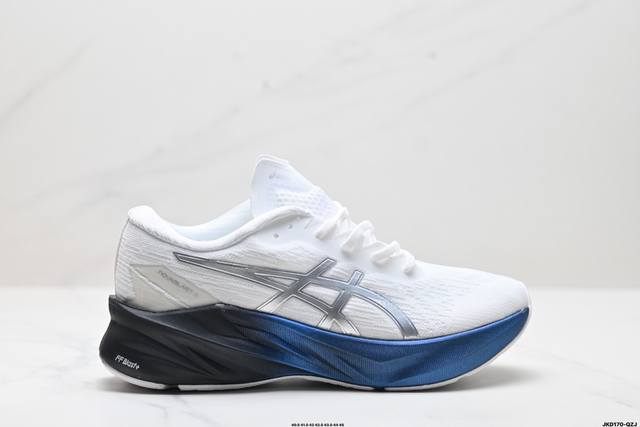 公司级asics Novablast 3 轻盈舒适 织物减震防滑耐磨透气 低帮 训练跑步鞋 货号:1011B458-100 尺码:40.5 41.5 42 42