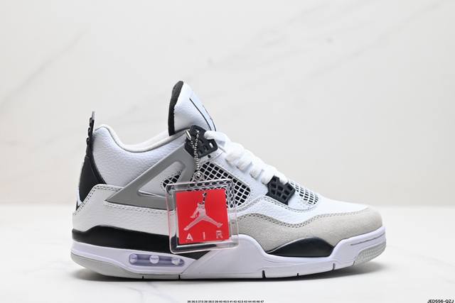 真标耐克nike Air Jordan 4 Retro 迈克尔 乔丹aj4代中帮复古休闲运动文化篮球鞋 货号:Dh6927-111 尺码:36 36.5 37.