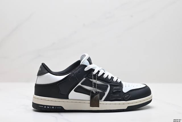 公司级amiri Skeleton Low-Skel Top Sneakers 埃米尔骨骼系列 低帮 经典百搭休闲运动板鞋 尺码:36-45 Id:Jkd -Q