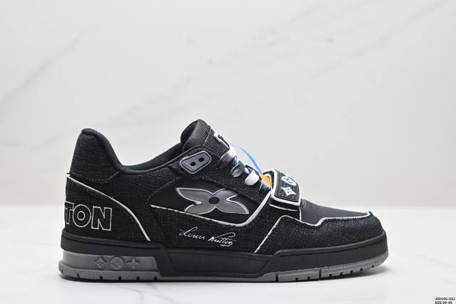 公司级全新lv路易威登louis Vuitton Trainer Sneake Low休闲运动文化百搭板鞋 尺码:39-45 Id:Jgd355-Qzj