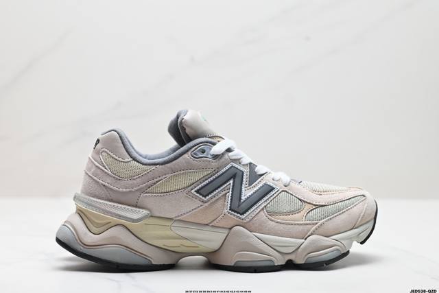 公司级new Balance 公司级版本 Nb9060 联名款 复古休闲运动慢跑鞋 鞋款灵感源自设计师本人对夏日的怀日回忆。鞋面大身由空间双格及磨砂鞋面拼接而生