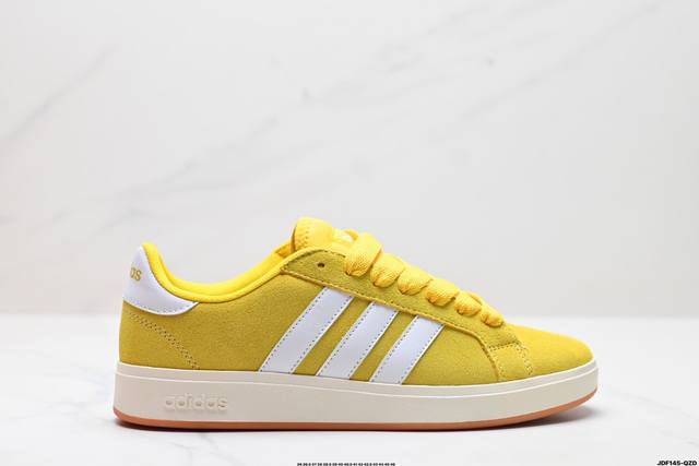 真标adidas Grand Courtbeat Base 00S 休闲 耐磨 低帮 板鞋 货号:Ih6188 尺码:36 36.5 37 38 38.5 39