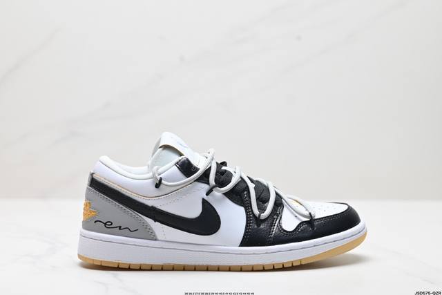 公司级air Jordan 1 Low 绑带白黑蓝 官方同步新色 原装级产物 拒绝公底 立体鞋型 细节完美 高清洁度 购置公司同步原材料 原汁原味 忠于原版 货