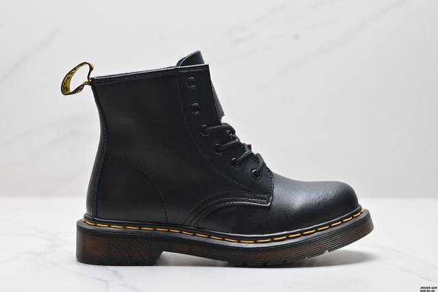 公司级dr.Martens马汀博士 Martens 1460 Smooth Leather Platform系列松糕高帮英伦骑士朋克复古机车厚底粗跟 马丁靴 采