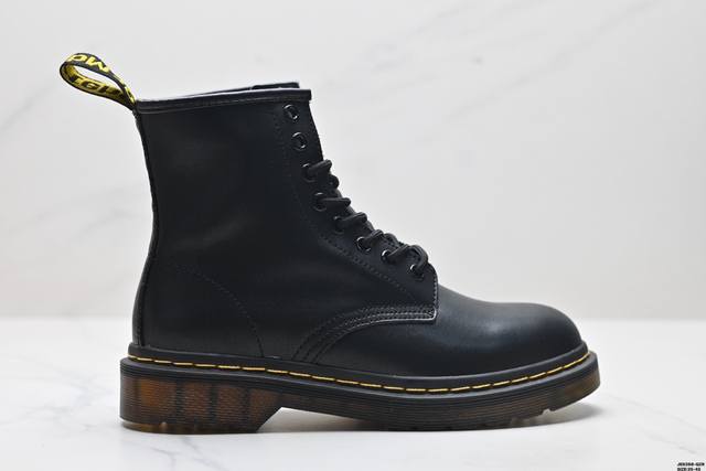 公司级dr.Martens马汀博士 Martens 1460 Smooth Leather Platform系列松糕高帮英伦骑士朋克复古机车厚底粗跟 马丁靴 采