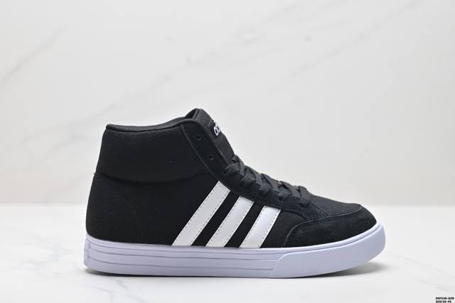 真标阿迪达斯adidas Vs Set Mid 冬季情侣高帮保暖潮流鞋 货号:Bb9890 Size:36-45 Id:Dsf538-Qzr