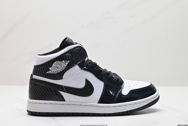 公司级nike Air Jordan 1 Retro Mid Aj1乔丹一代中帮经典复古文化休闲运动篮球鞋 货号:554724-174 尺码:36 36.5 3