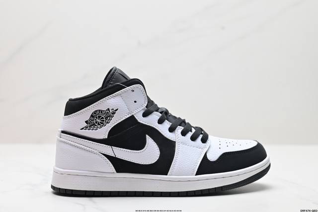 公司级nike Air Jordan 1 Retro Mid Aj1乔丹一代中帮经典复古文化休闲运动篮球鞋 货号:554724-174 尺码:36 36.5 3