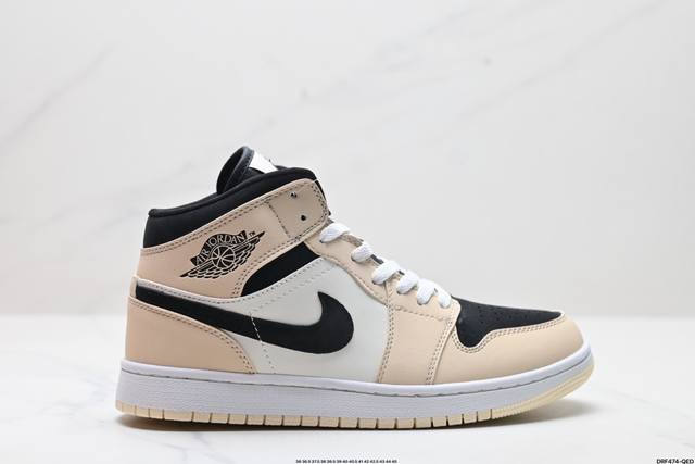 公司级nike Air Jordan 1 Retro Mid Aj1乔丹一代中帮经典复古文化休闲运动篮球鞋 货号:554724-174 尺码:36 36.5 3