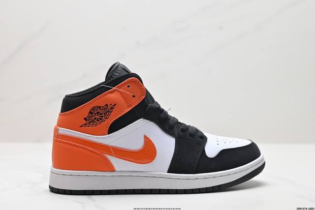 公司级nike Air Jordan 1 Retro Mid Aj1乔丹一代中帮经典复古文化休闲运动篮球鞋 货号:554724-174 尺码:36 36.5 3