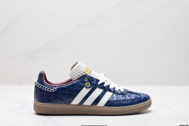 真标adidas Originals Wales Bonner Samba Og桑巴舞系列绅士德训足球风百搭低帮休闲运动板鞋 货号:Jh9826 尺码:36 3