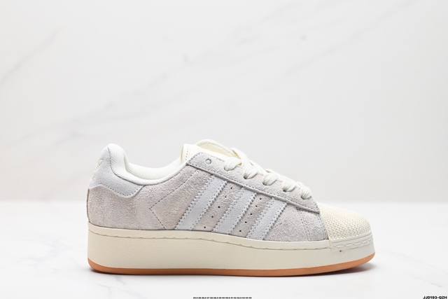 真标adidas Originals Superstar Xlg 贝壳头系列低帮厚底松糕经典百搭休闲运动板鞋 货号:Ig2124 尺码:35.5 36 36.5