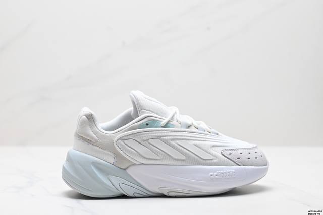 公司级adidas Ozelia 水管 复古运动老爹鞋 大底侧面字体重点升级 整理度完美提升 正确磨砂材质 原厂配套 高密度柔性编织 符合出口标准 原工艺高密度