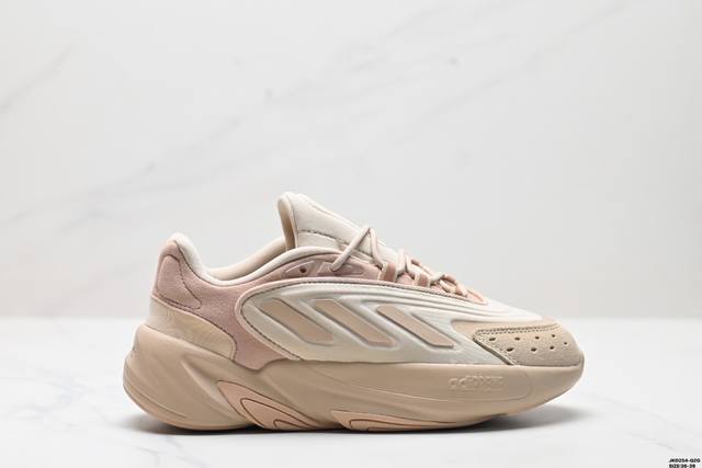 公司级adidas Ozelia 水管 复古运动老爹鞋 大底侧面字体重点升级 整理度完美提升 正确磨砂材质 原厂配套 高密度柔性编织 符合出口标准 原工艺高密度