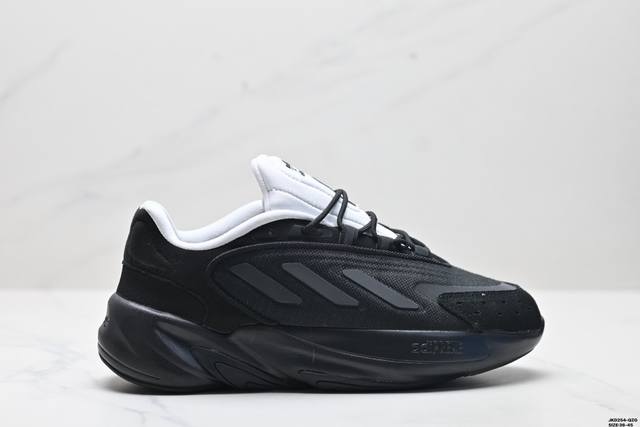 公司级adidas Ozelia 水管 复古运动老爹鞋 大底侧面字体重点升级 整理度完美提升 正确磨砂材质 原厂配套 高密度柔性编织 符合出口标准 原工艺高密度