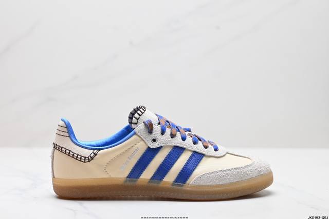 公司级adidas Originals Wales Bonner Samba Og桑巴舞系列绅士德训足球风百搭低帮休闲运动板鞋 货号:Ih7756 尺码:36