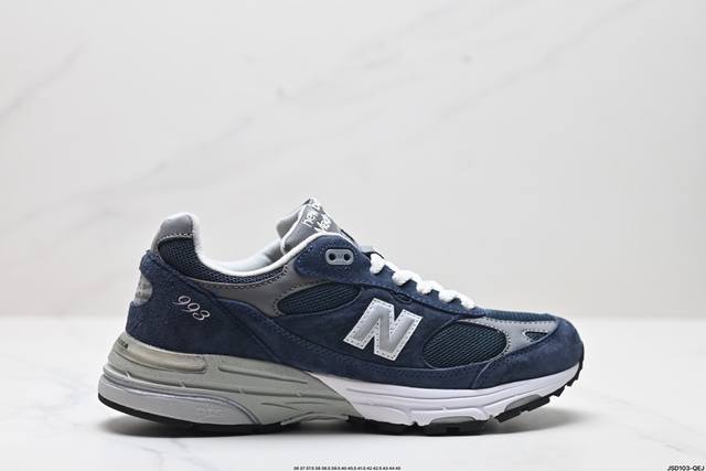 公司级new Balance新百伦nb Made In Usa Mr993系列美产血统经典复古休闲运动百搭老爹跑步鞋 采用台产猪巴革及透气网眼材质 6层组合底模