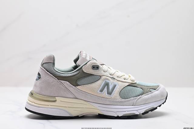 公司级new Balance新百伦nb Made In Usa Mr993系列美产血统经典复古休闲运动百搭老爹跑步鞋 采用台产猪巴革及透气网眼材质 6层组合底模