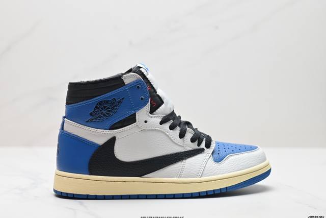 公司级aj1倒勾travis Scott X Air Jordan 1 ” Reverse Mocha “ Aj1乔1 Ts 闪电 联名倒钩 高帮文化篮球鞋 完