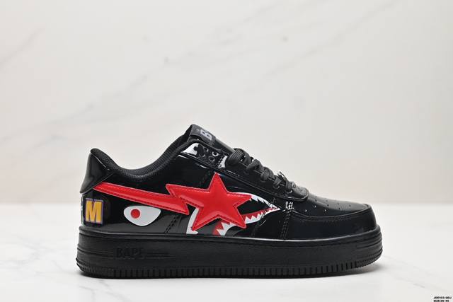 真标a Bathing Ape Sta 低帮系带 时尚板鞋 尺码:36-45 Id:J 103-Jdj