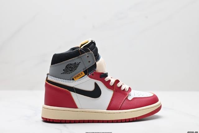 真标union La X Nike Jordan Air Jordan 1 High Og舒适耐用 防滑耐磨 高帮 复古篮球鞋 货号:Hv8563-600 尺码