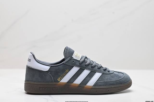 公司级adidas Handball Spezial 官方正确版本 阿迪达斯经典款 复古休闲板鞋 全鞋采用反毛皮制作 牛筋耐磨大底 承载青春情怀的板鞋 经典三条