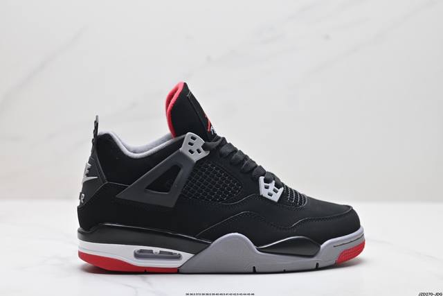 真标耐克nike Air Jordan 4 Retro 迈克尔 乔丹aj4代中帮复古休闲运动文化篮球鞋 货号:Cu1 -010 尺码:36 36.5 37.5