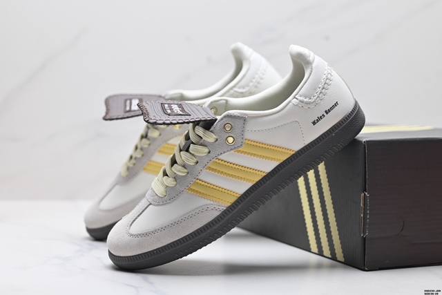 真标adidas Originals Wb Pony Leo Samba Og 桑巴舞系列绅士德训足球风百搭低帮休闲运动板鞋 货号:Ie0578 Id:Dsd2