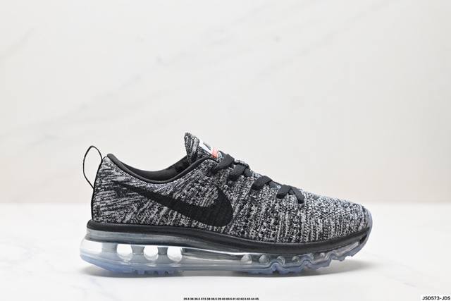 公司级nike Air Max Flyknit 耐磨轻便 织物减震防滑透气轻便 低帮跑步鞋 蒸汽大气垫百搭休闲运动慢跑鞋 耐克 原档案flyknit鞋面，新全掌