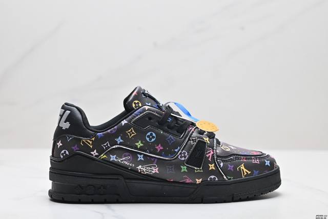 公司级全新lv路易威登louis Vuitton Trainer Sneaker Low休闲运动文化百搭板鞋 尺码:36-45 Id:Jfd355-Jjj