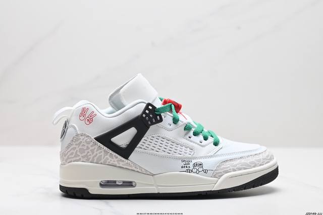 真标nike Air Jordan Spizike Low舒适百搭 防滑耐磨 低帮 复古篮球鞋 货号:Hq1670-183 尺码:36 36.5 37.5 38