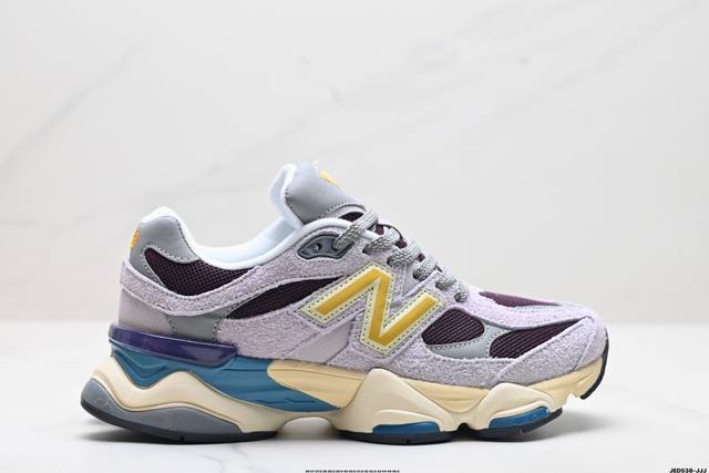 公司级new Balance 公司级版本 Nb9060 联名款 复古休闲运动慢跑鞋 鞋款灵感源自设计师本人对夏日的怀日回忆。鞋面大身由空间双格及磨砂鞋面拼接而生