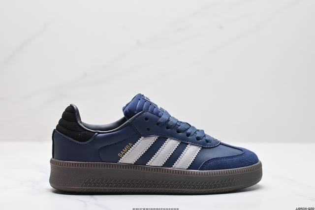 公司级阿迪达斯三叶草adidas Originals Samba Xlg 桑巴舞系列绅士德训足球风百搭低帮休闲运动板鞋 货号:Ie9179 尺码:36 36.5