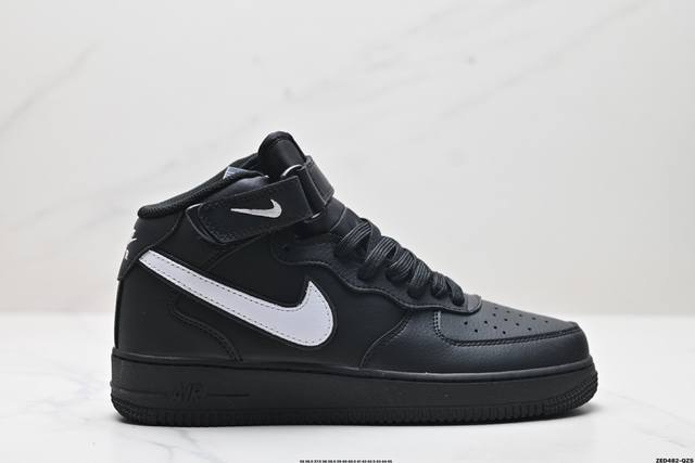 公司级nike Air Force 1 Mid 07 原楦头原纸板 打造纯正中帮空军版型 专注外贸渠道 全掌内置蜂窝气垫 原盒配件 原厂中底钢印、拉帮完美 官方