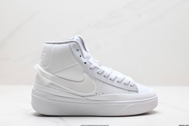 公司级nike Blazer Phantom High高帮男女子运动板鞋 厚底增高休闲鞋。采用轻盈利落设计，焕新演绎经典鞋款。该鞋款带来舒适足底体验，结合鞋侧壁