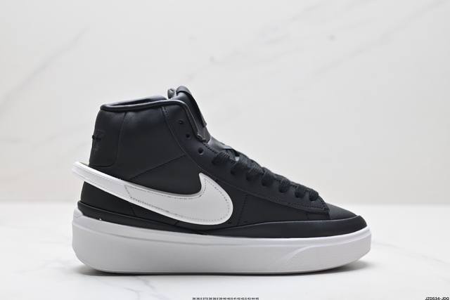 公司级nike Blazer Phantom High高帮男女子运动板鞋 厚底增高休闲鞋。采用轻盈利落设计，焕新演绎经典鞋款。该鞋款带来舒适足底体验，结合鞋侧壁