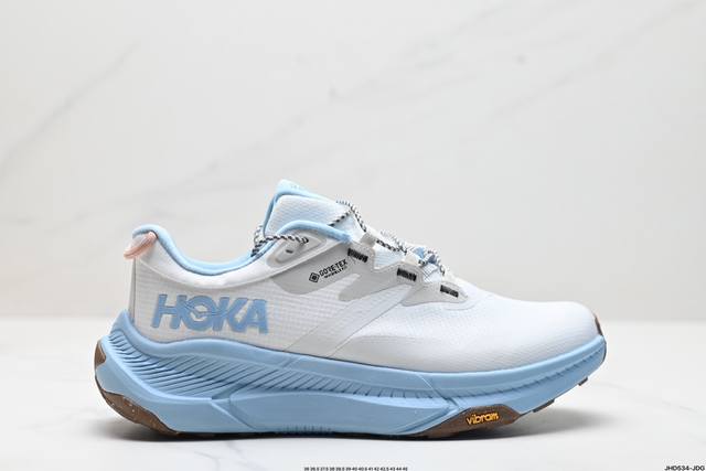 公司级hoka One One Transport 畅行低帮徒步减震耐磨跑步鞋 鞋面采用提花工程网面，精细的网孔设计，带来更好的透气性，而且质感更好。易磨损区域