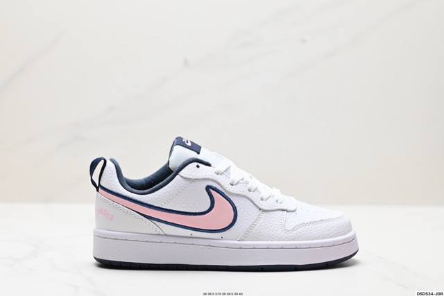 真标耐克 Nike Court Borough Low 低帮百搭透气休闲运动板鞋 经典耐用的设计 兼顾舒适脚感和出众风范 演绎匠心之作 结构性的支撑贴合感结合复