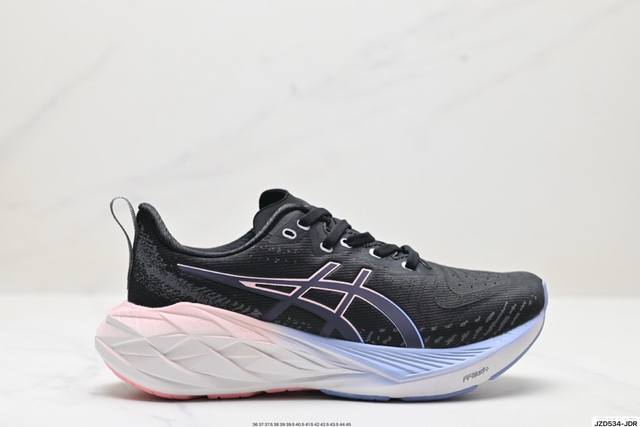 公司级asics Novablast 4 轻量跑鞋 低帮轻量透气缓震休闲运动跑步鞋 货号:1012B510-401 尺码:36 37 37.5 38 39 39