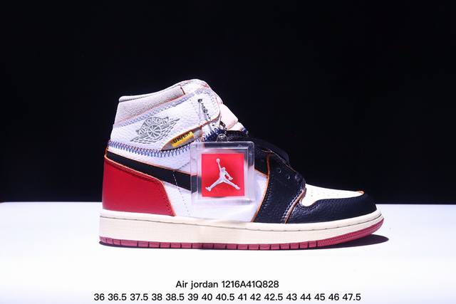 公司级union X Air Jordan Aj1 Retro High Nrg 联名四色拼接 Bv 0-106 原楦原纸板开发 原厂皮料 原厂拉帮工艺 采用电