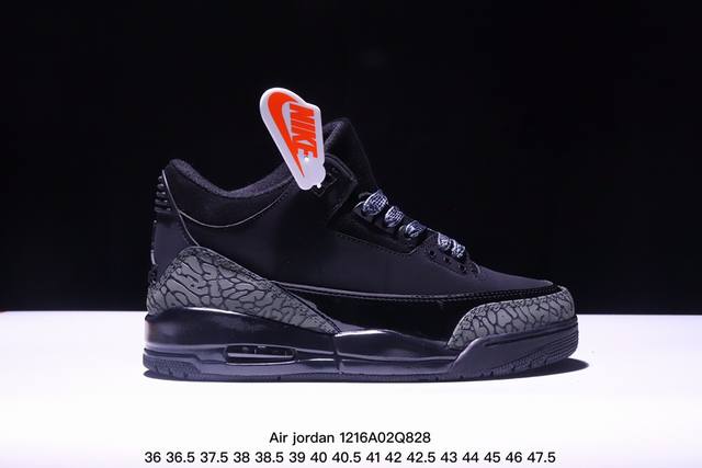 公司级air Jordan 3 Retro Aj3 乔3 复古休闲运动文化篮球鞋。 首次使用经典传神jump Man Logo 并创新使用后掌可视气垫。清爽有余