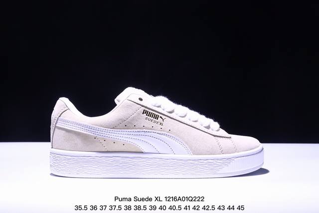 彪马 Puma Suede Xl 百搭单品彪马复古面包风休闲鞋经典男女板鞋 搭配精心设计的配色组合，营造浓郁的复古氛围，鞋面打孔细节,提升穿着时的舒适度，皮革鞋