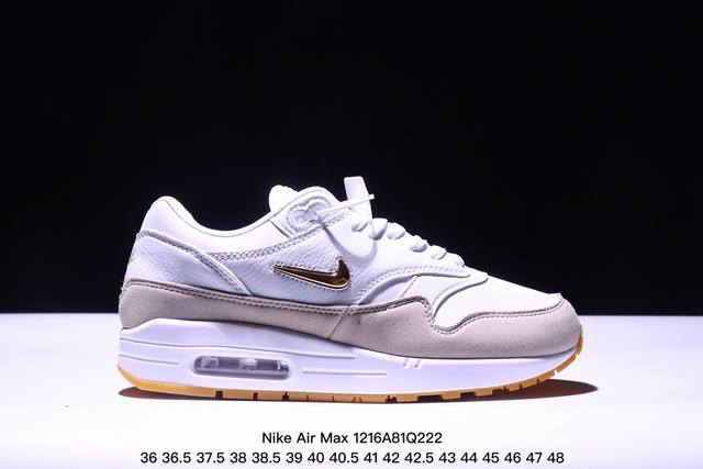 公司级nike Air Max 1初代系列低帮复古气垫百搭休闲运动慢跑 Xm1216Q222