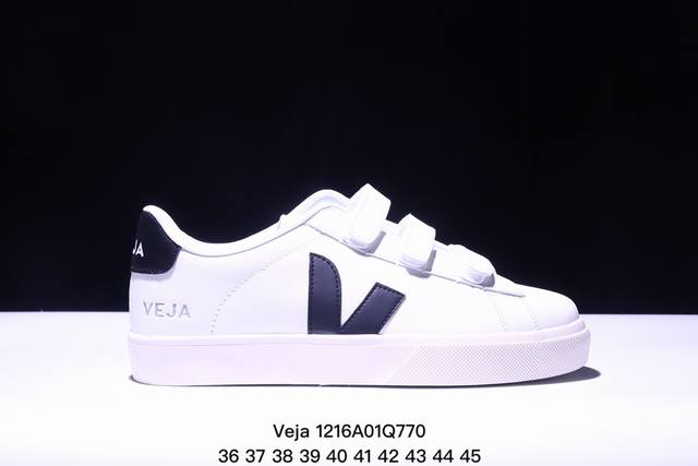 法国国民鞋板品牌 维佳veja Esplar Leather Low Sneakers埃斯普拉系列 V字 经百典搭薄小底白板鞋 36-45 Xm1215Q770