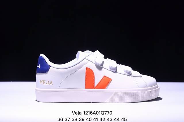 法国国民鞋板品牌 维佳veja Esplar Leather Low Sneakers埃斯普拉系列 V字 经百典搭薄小底白板鞋 36-45 Xm1215Q770