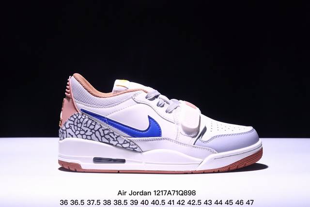 公司级三合一最强合体，多种新配色回归耐克nike Air Jordan Legacy 312 High”White Grey Fog Blue Red“乔丹最强