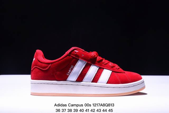 真标adidas Originals Campus 00S 学院系列 面包风经典复古低帮百搭休闲运动板鞋 货号:H03474 尺码:36-45 Xm1217Q8