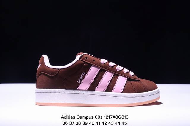 真标adidas Originals Campus 00S 学院系列 面包风经典复古低帮百搭休闲运动板鞋 货号:H03474 尺码:36-45 Xm1217Q8